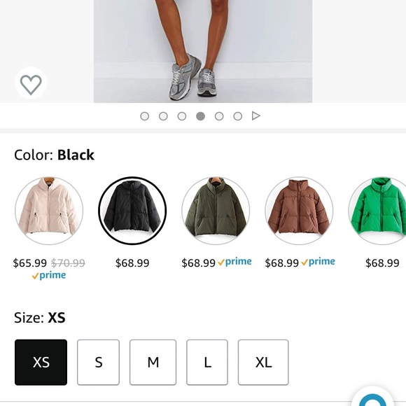 BLACK OVERSIZED PUFFER JACKET - Picture 4 of 4